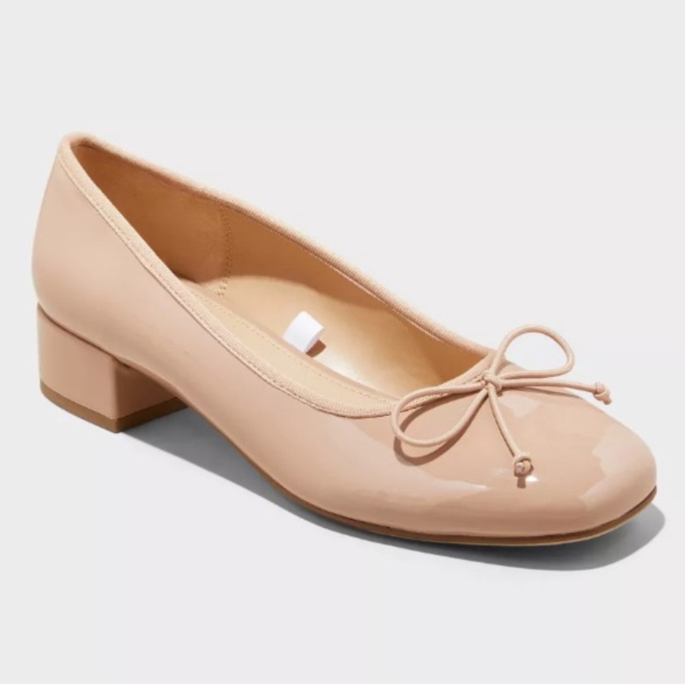 Tan Block Heels